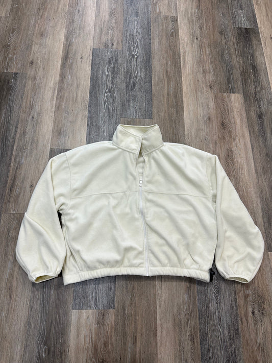 Cream Athletic Fleece Beyond Yoga, Size Xl