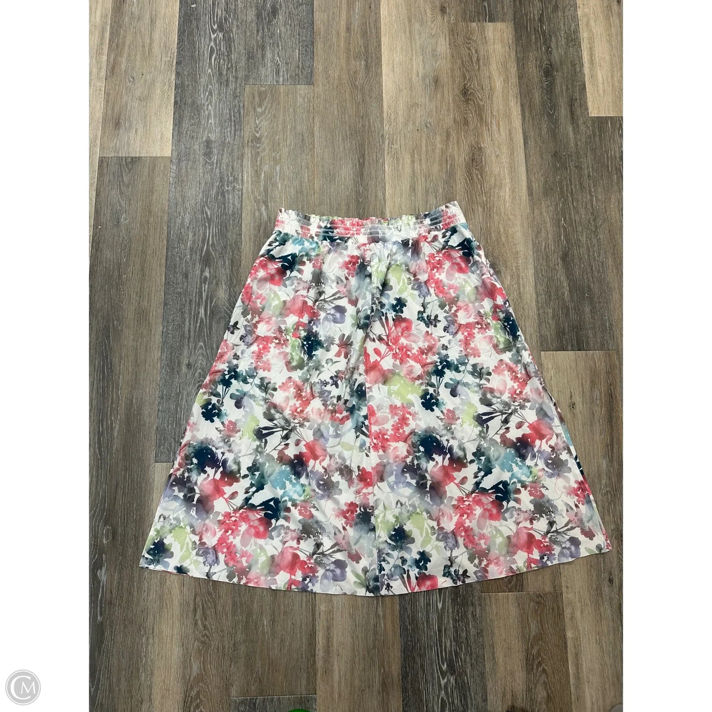 - Skirt Midi By Athleta In Floral Print, Size: L