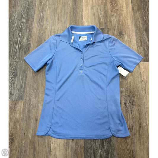 Athletic Top Short Sleeve By Izod In Blue, Size: Xs