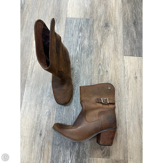 Boots Ankle Heels By Harley Davidson In Brown, Size: 7.5