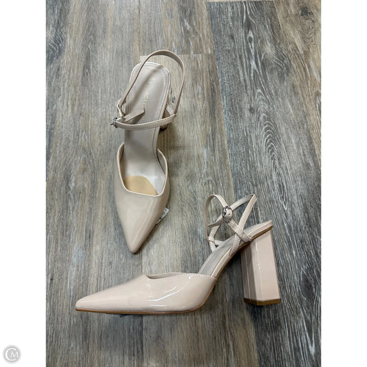Shoes Heels Block By Marc Fisher In Cream, Size: 10