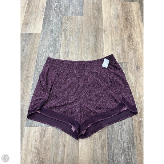 Athletic Shorts By Athleta In Purple, Size: 1x