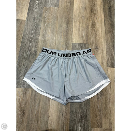 Athletic Shorts By Under Armour In Grey, Size: 1x