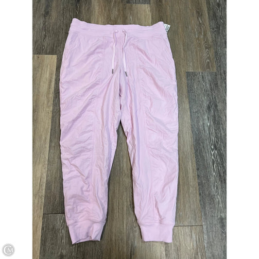 Athletic Pants By Lululemon In Pink, Size: 14