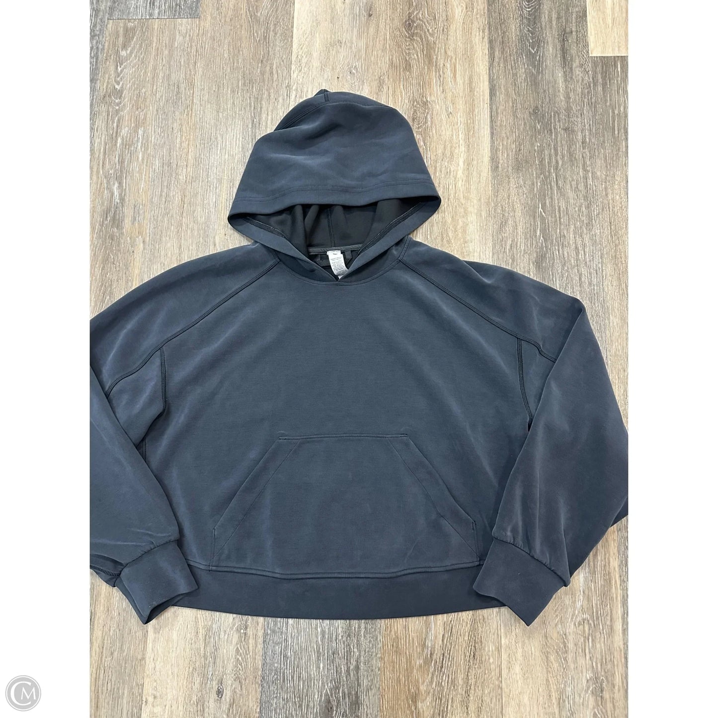 Athletic Sweatshirt Hoodie By Lululemon In Grey, Size: 8