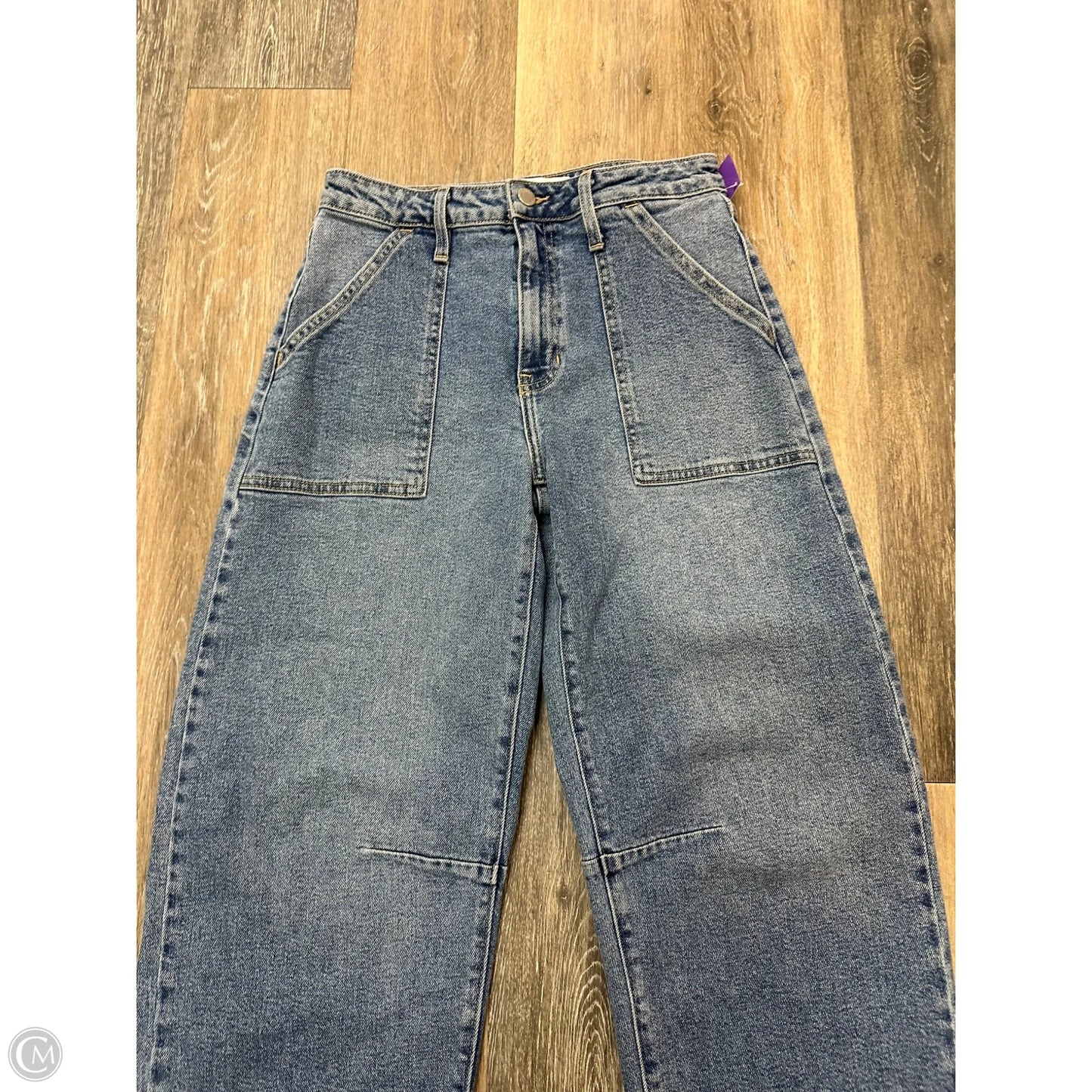 Jeans Straight By Just Black In Blue Denim, Size: 0