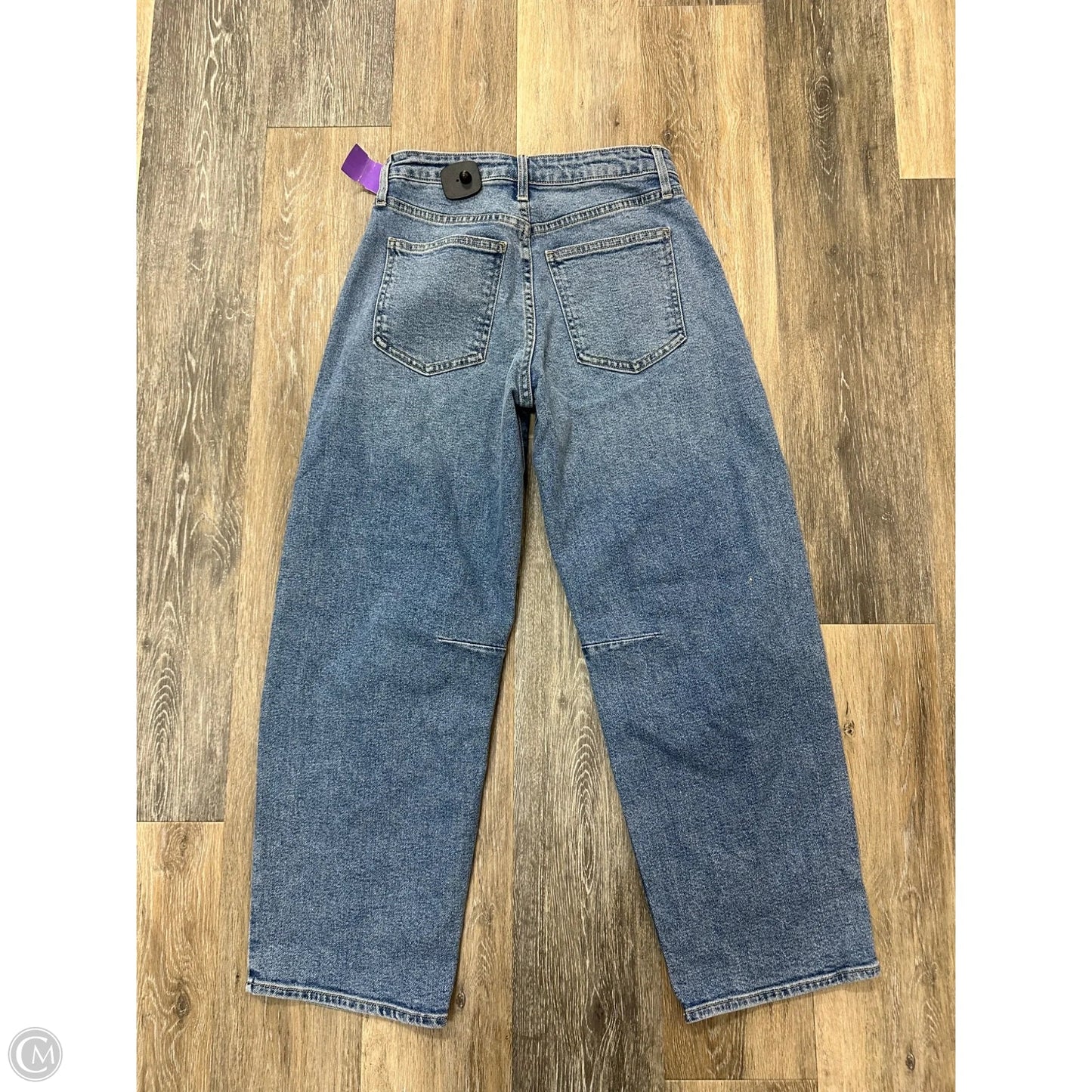 Jeans Straight By Just Black In Blue Denim, Size: 0