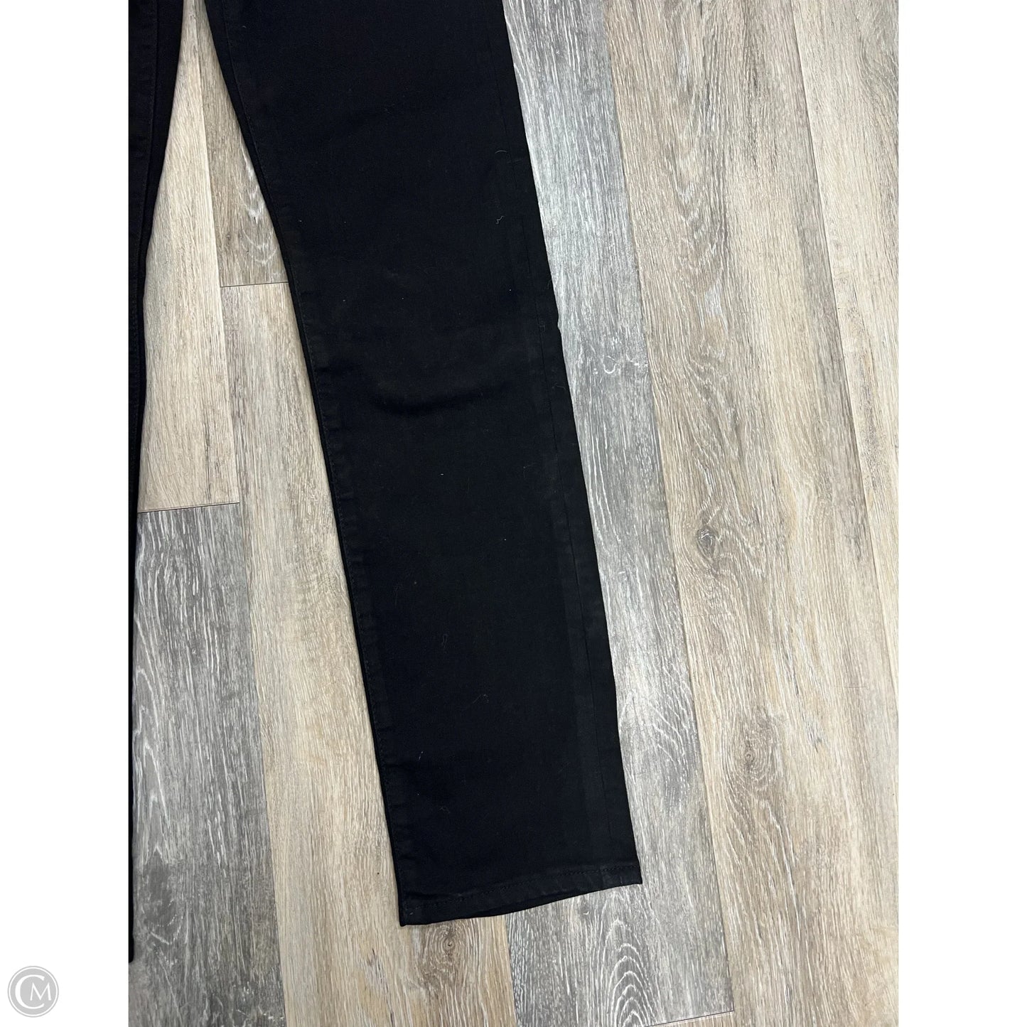 Jeans Straight By Levis In Black Denim, Size: 1/25