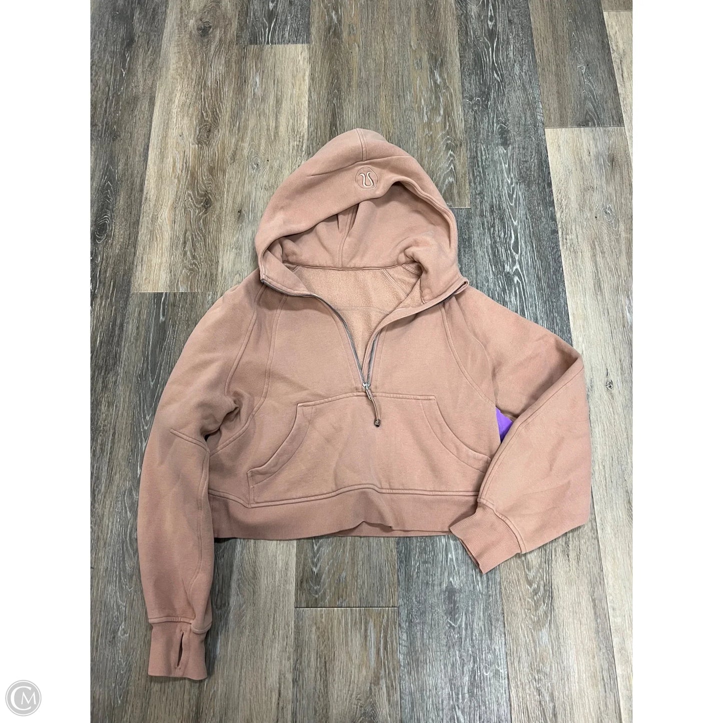 Athletic Sweatshirt Hoodie By Lululemon In Pink, Size: XS/S