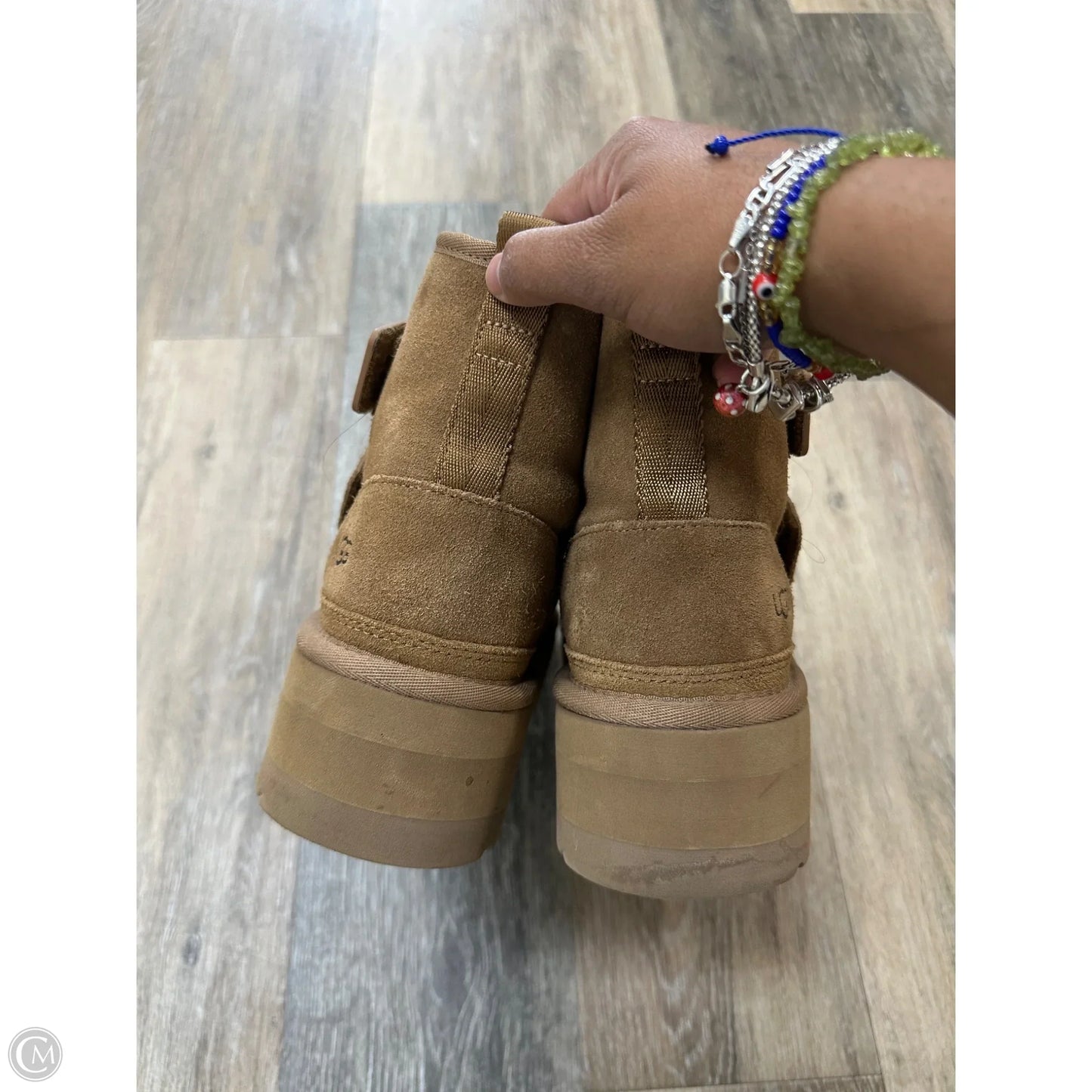 Boots Designer By Ugg In Brown, Size: 8