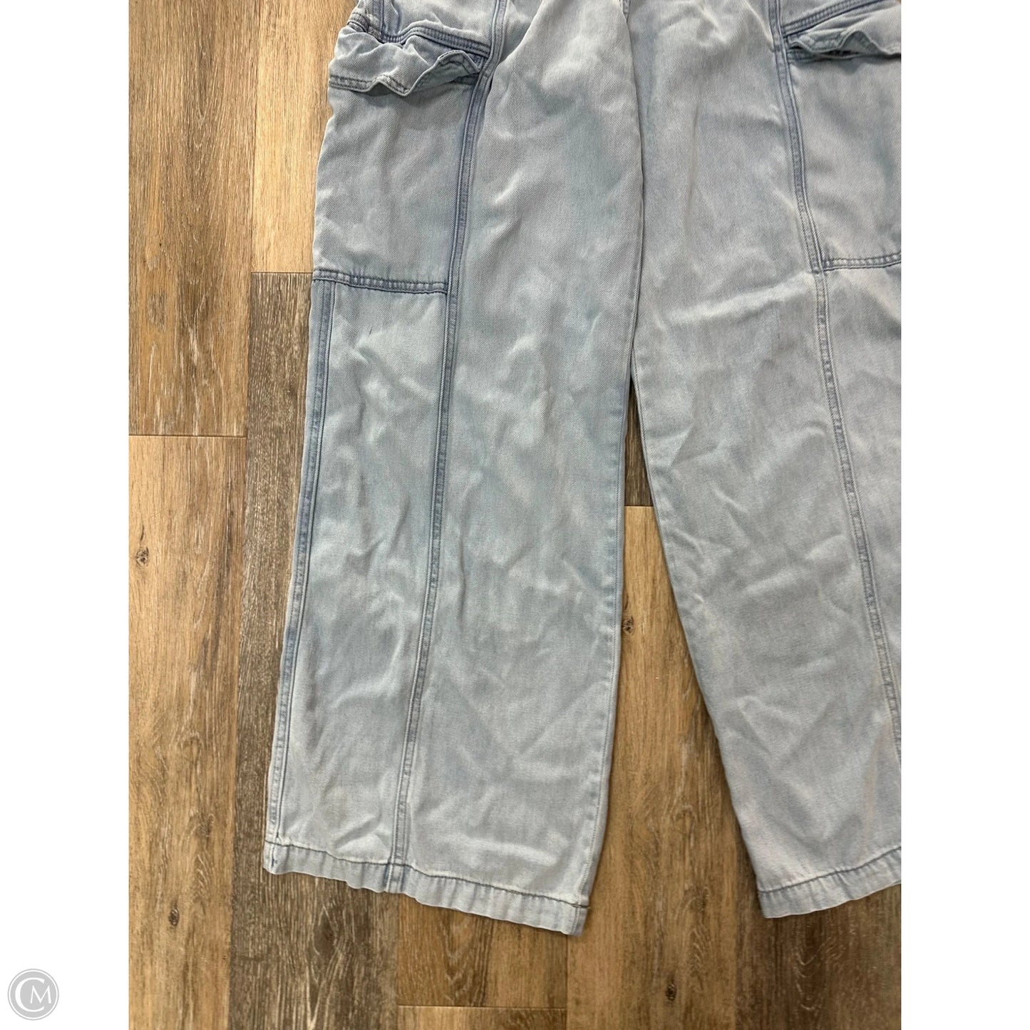 Jeans Wide Leg By Hudson In Blue Denim, Size: 14