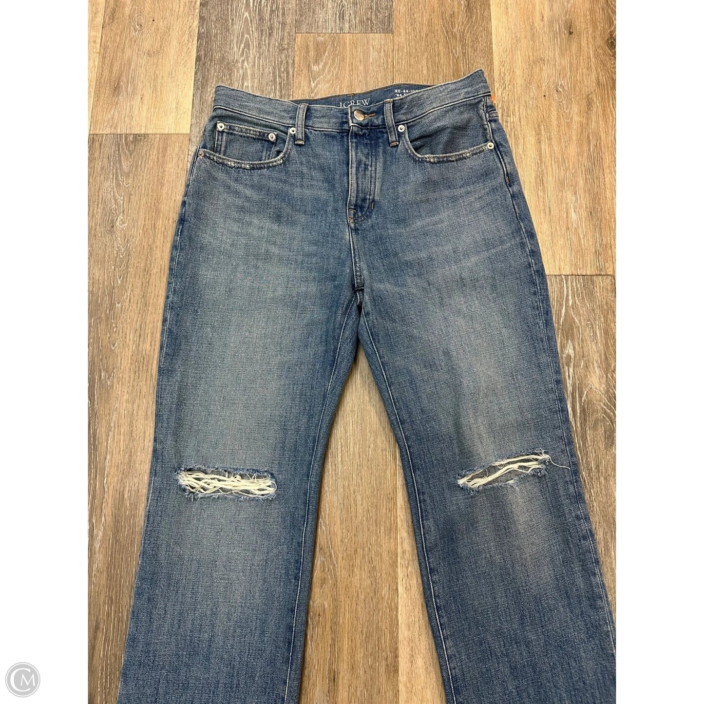 Jeans Straight By J. Crew In Blue Denim, Size: 4