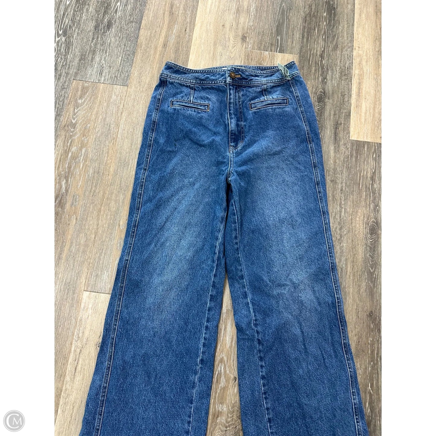 Jeans Wide Leg By We The Free In Blue Denim, Size: M