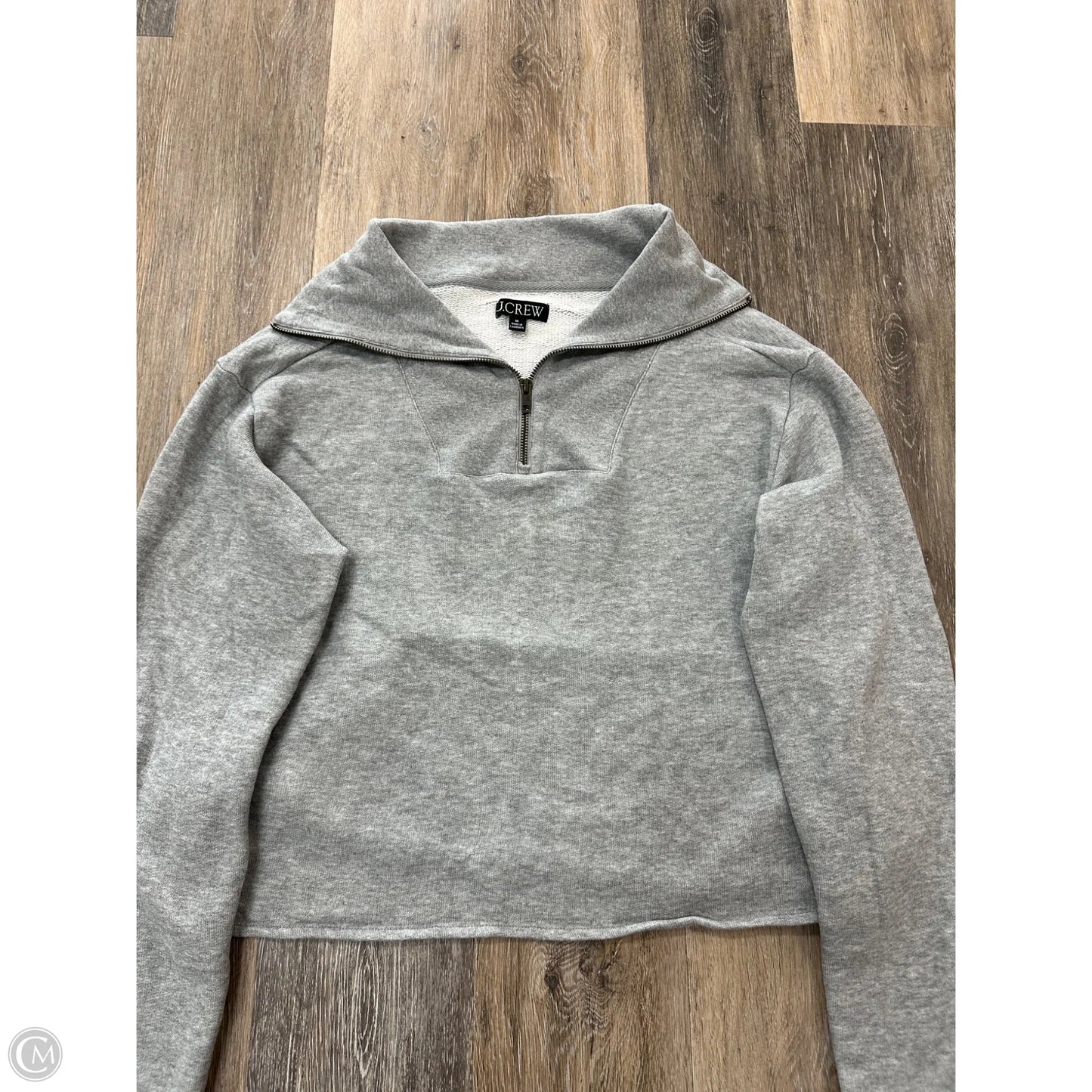 Sweatshirt Collar By J. Crew In Grey, Size: M