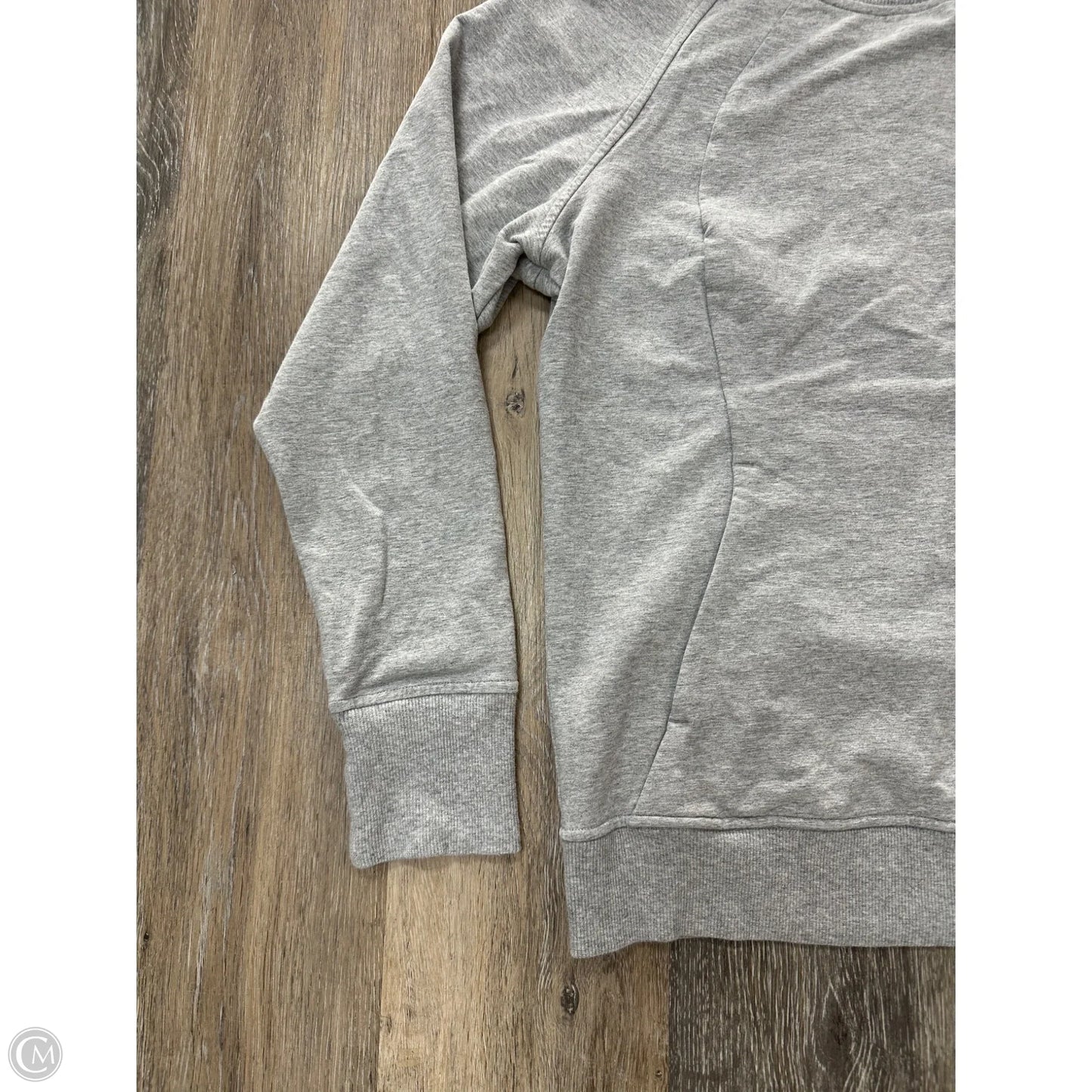 Athletic Sweatshirt Crewneck By Lululemon In Grey, Size: 8