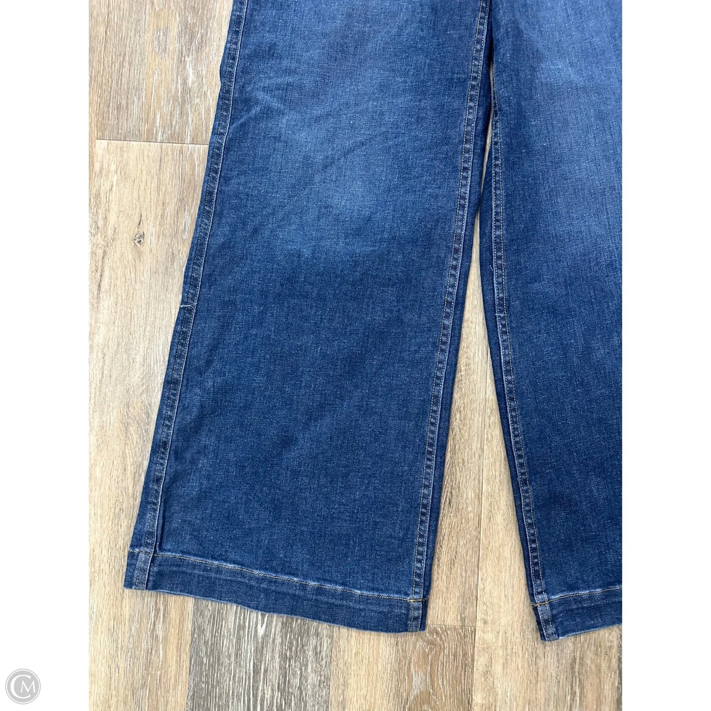 Jeans Wide Leg By Spanx In Blue Denim, Size: M
