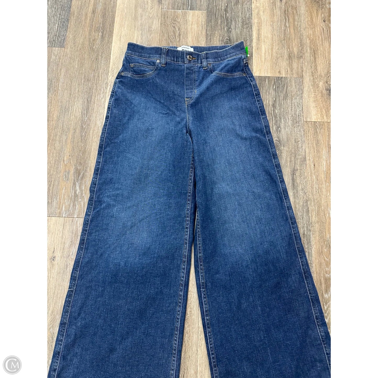 Jeans Wide Leg By Spanx In Blue Denim, Size: M
