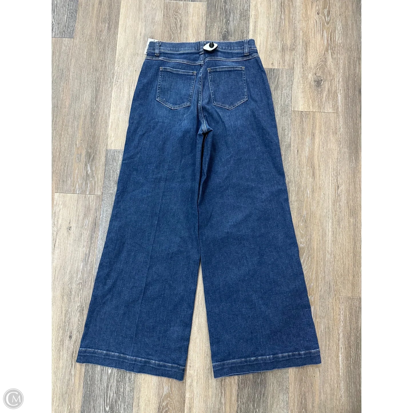 Jeans Wide Leg By Spanx In Blue Denim, Size: M