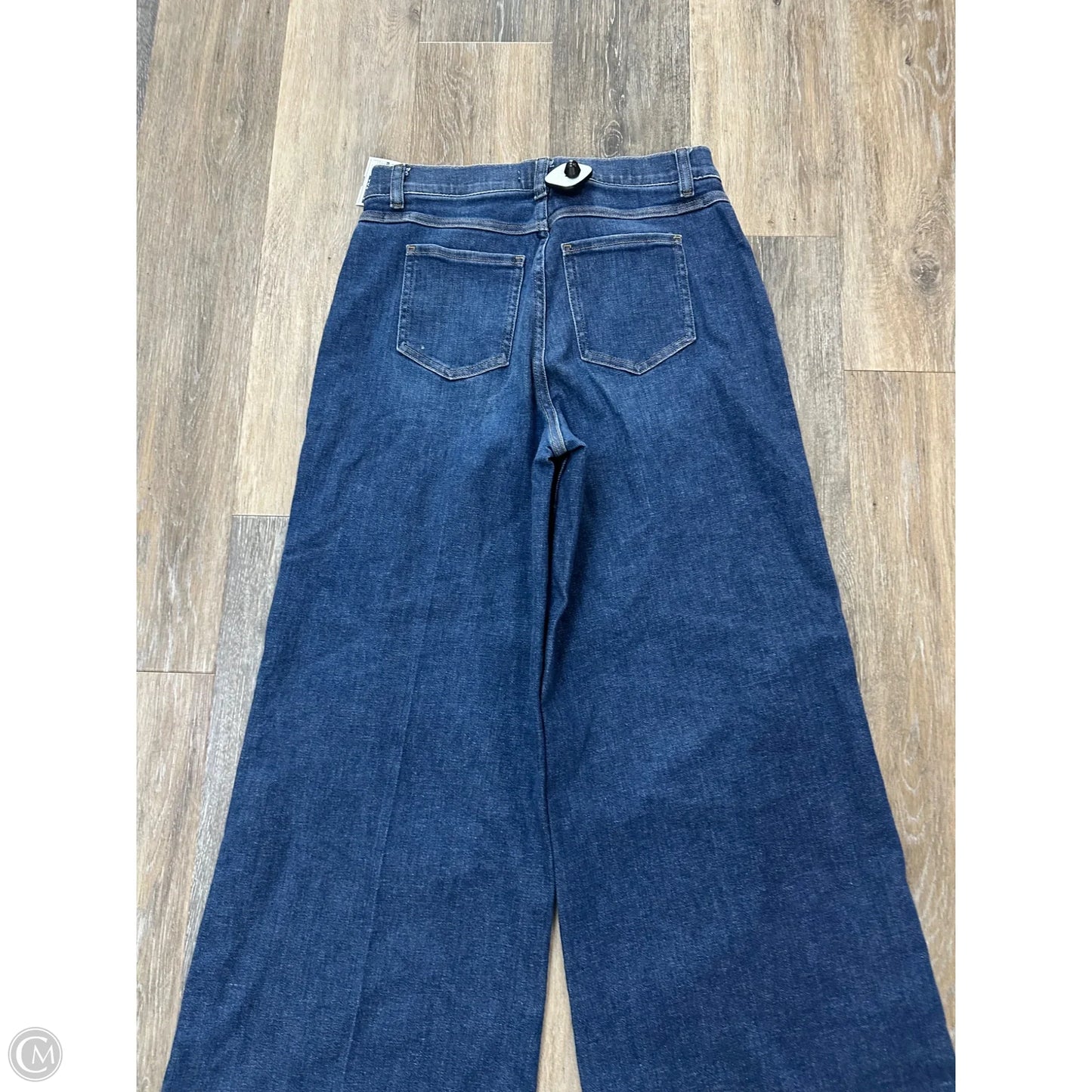 Jeans Wide Leg By Spanx In Blue Denim, Size: M