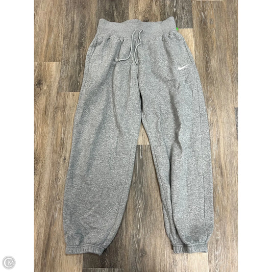 Athletic Pants By Nike Apparel In Grey, Size: S