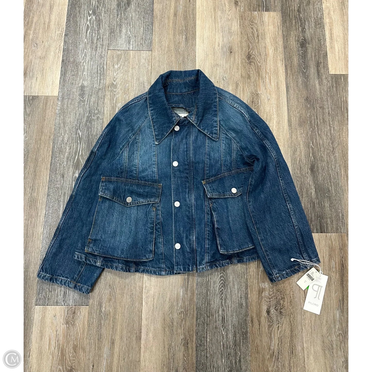 Jacket Denim By Pilcro In Blue Denim, Size: S