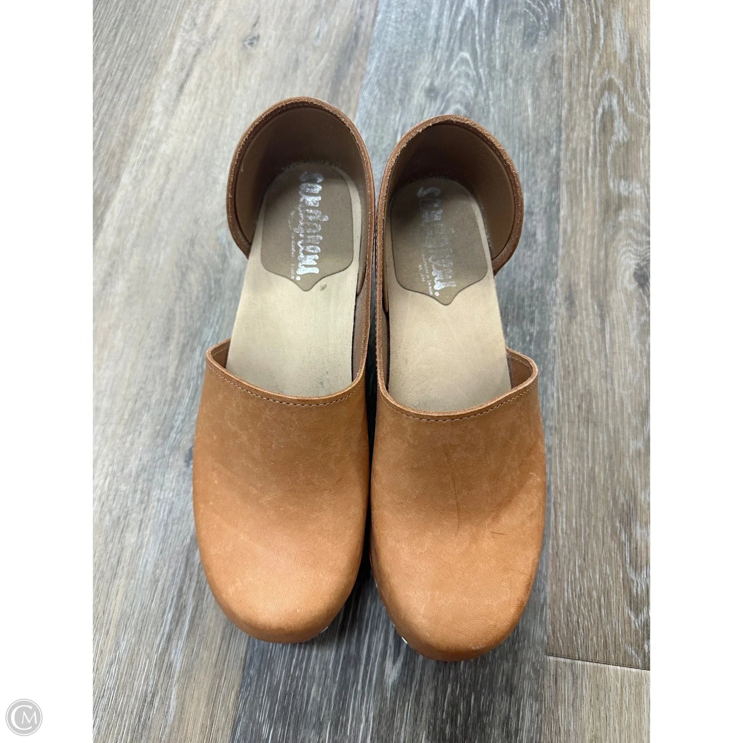 Shoes Heels Block By Sungrens In Tan, Size: 8.5
