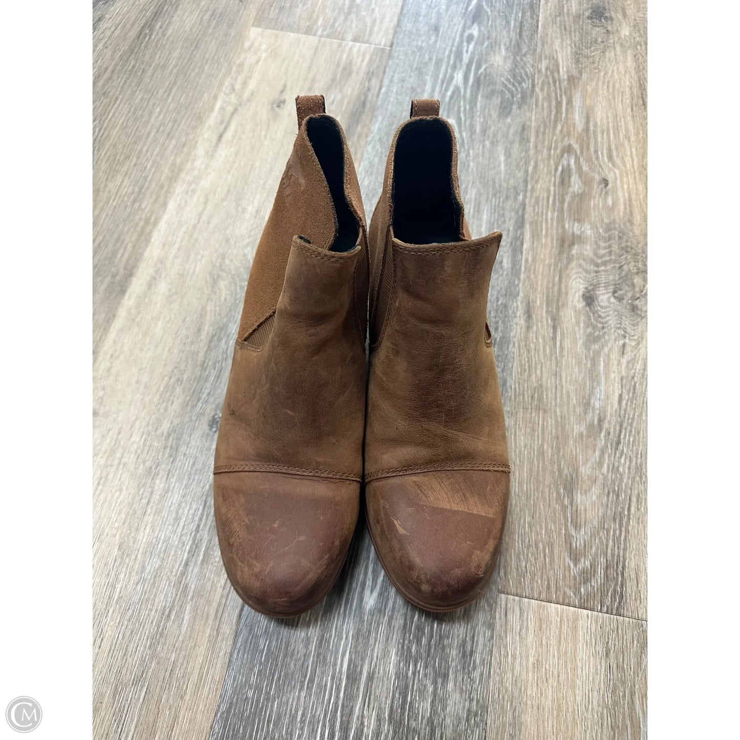 Boots Ankle Heels By Sorel In Brown, Size: 8.5