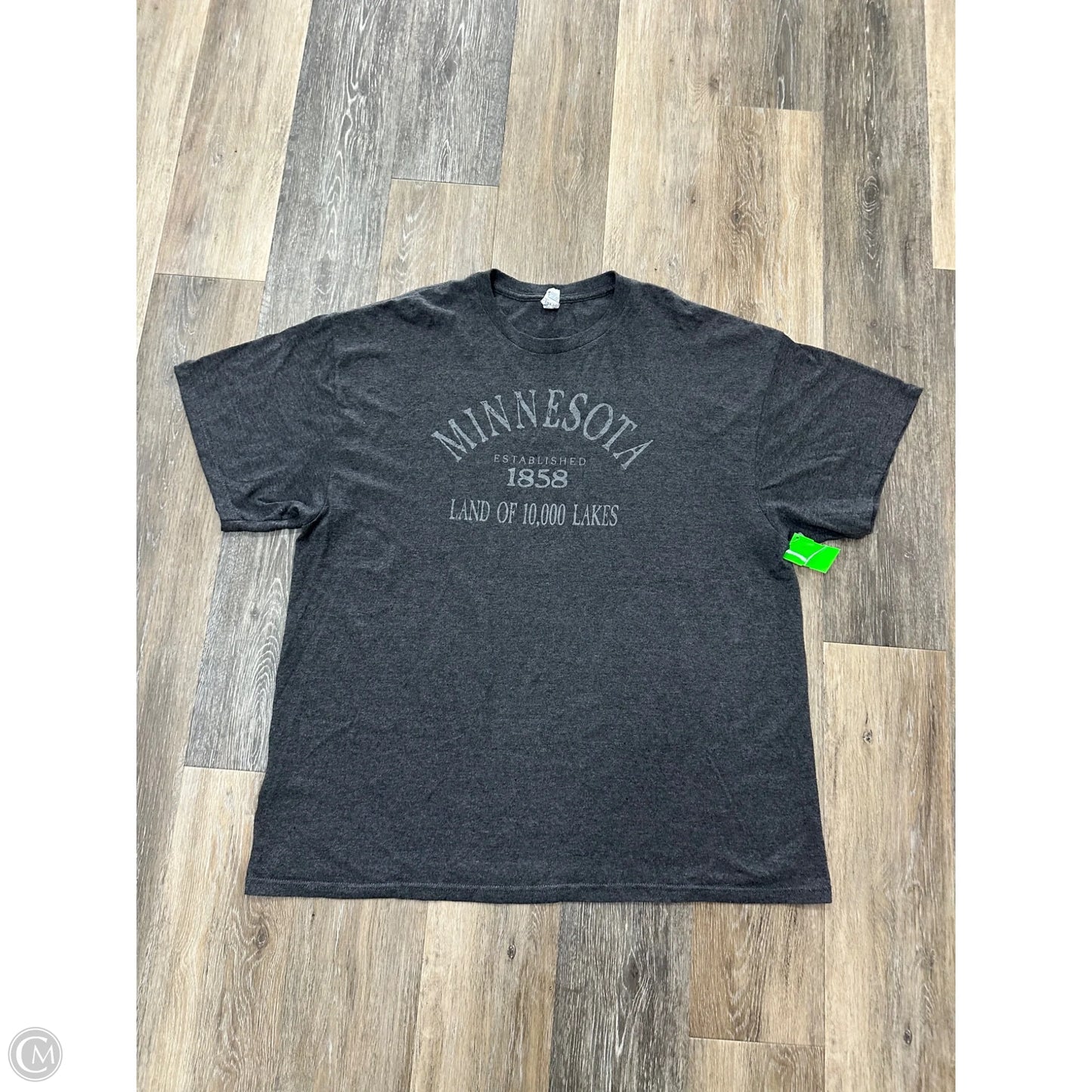 Top Short Sleeve By MN In Grey, Size: 2x