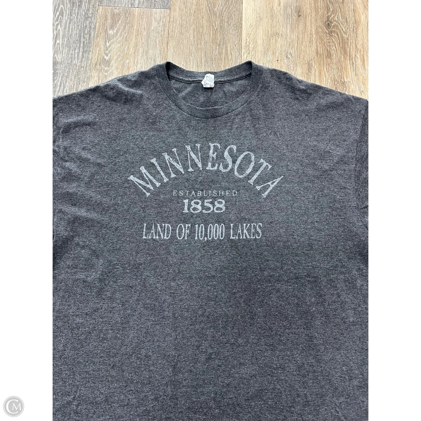 Top Short Sleeve By MN In Grey, Size: 2x
