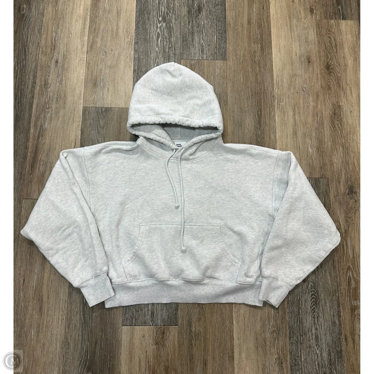 Sweatshirt Hoodie By Tna In Grey, Size: M