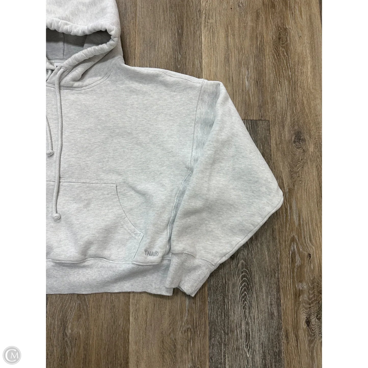 Sweatshirt Hoodie By Tna In Grey, Size: M