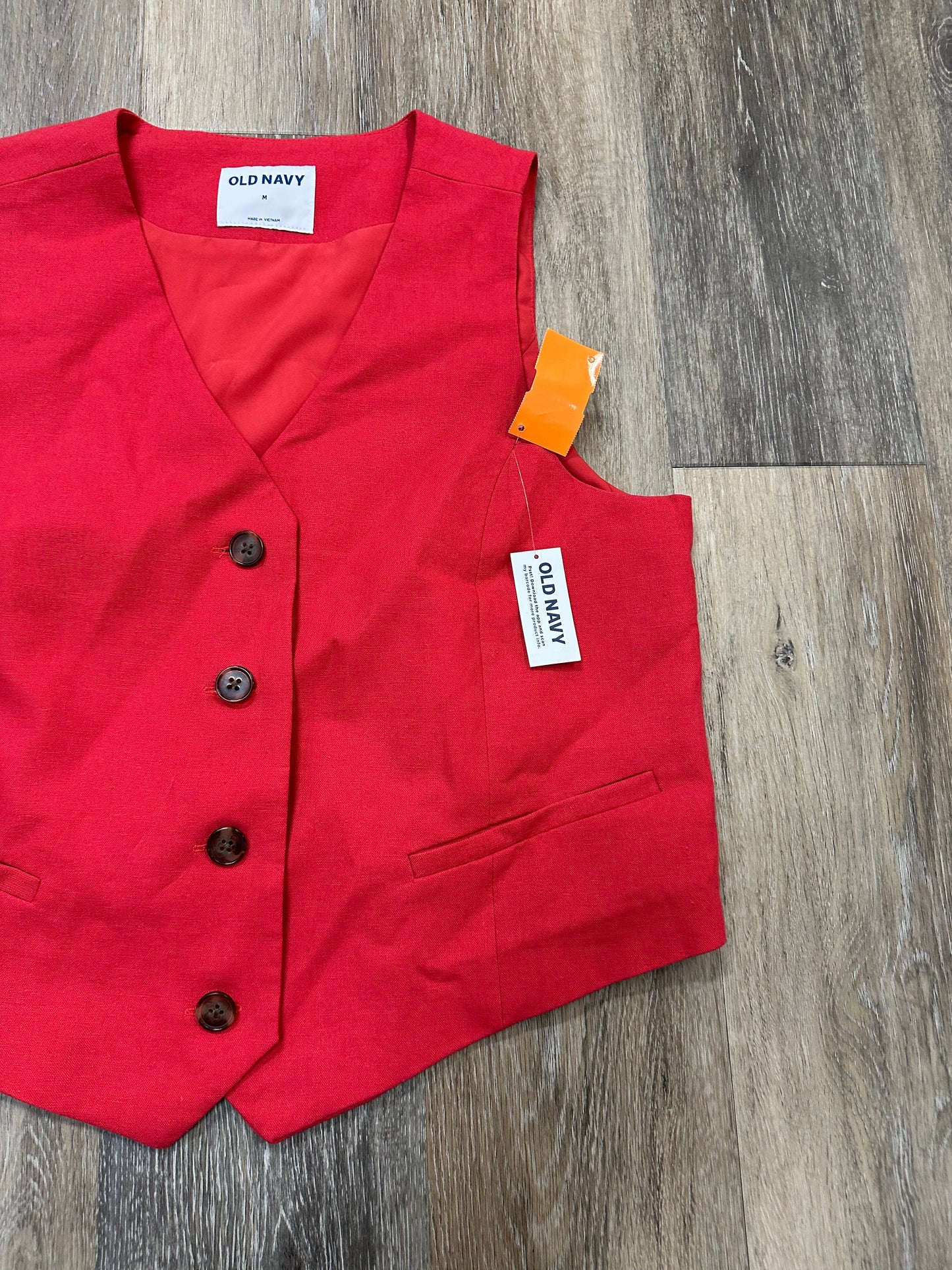 Vest Other By Old Navy In Red, Size: M