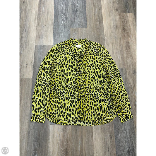 Blouse Long Sleeve By Zadig And Voltaire In Animal Print, Size: M