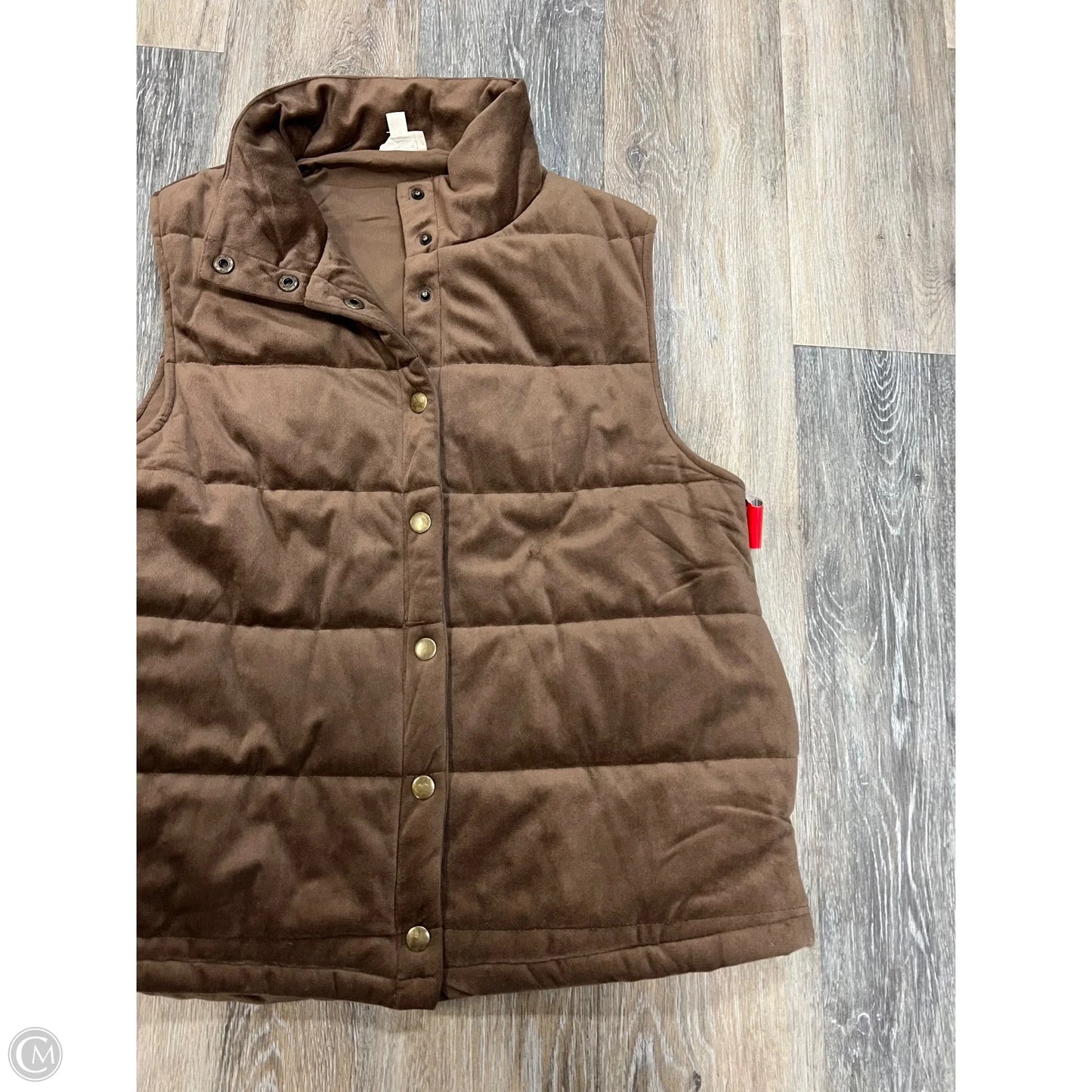 Vest Other By Hem & Thread In Brown, Size: S