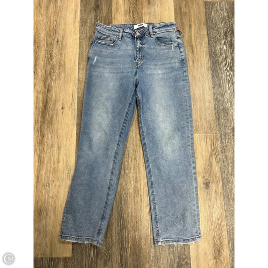 Jeans Straight By Micas In Blue Denim, Size: 10/30