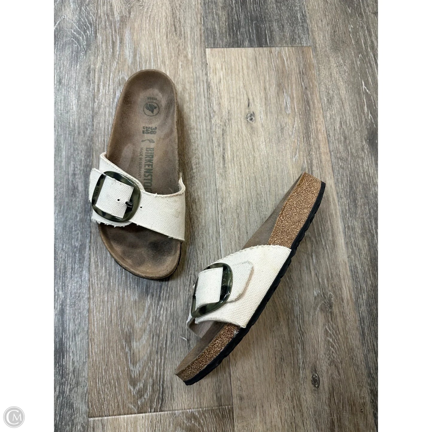 Sandals Flats By Birkenstock In Tan, Size: 7.5