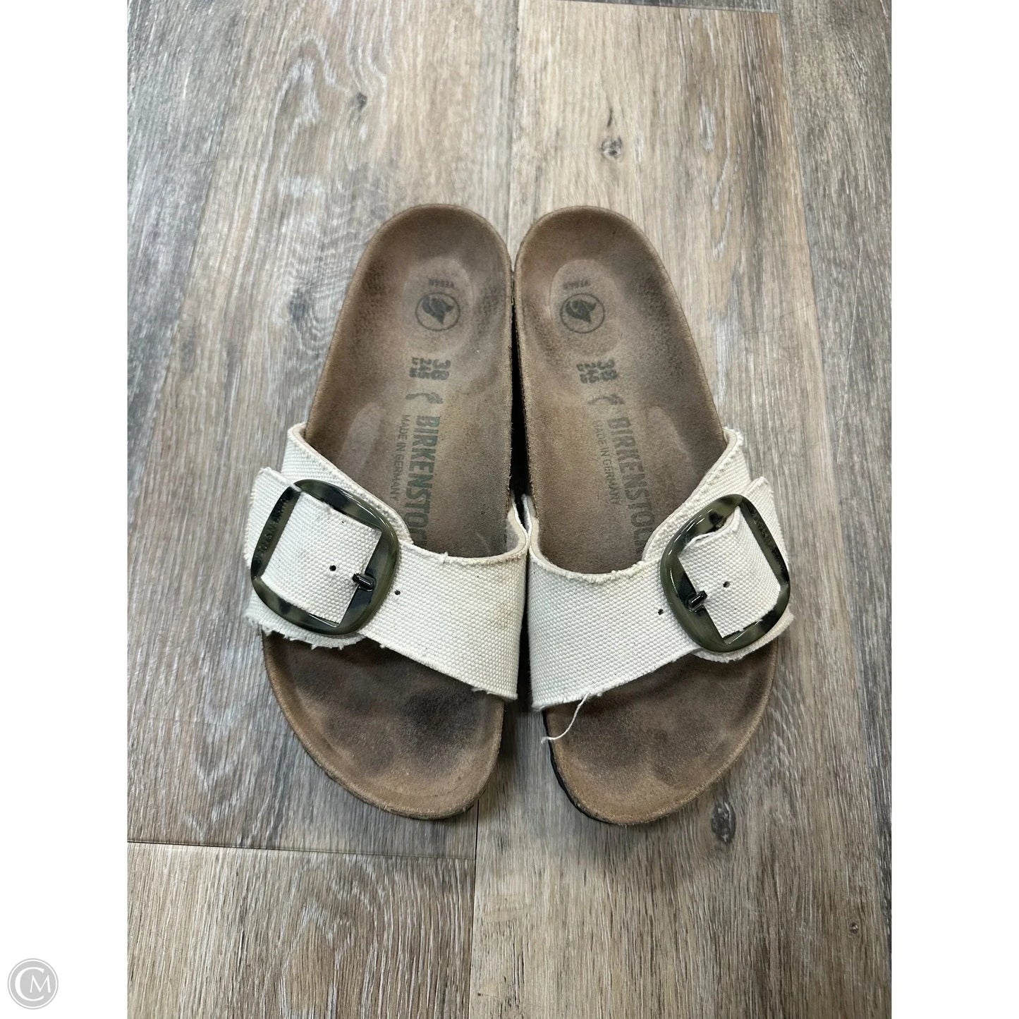 Sandals Flats By Birkenstock In Tan, Size: 7.5