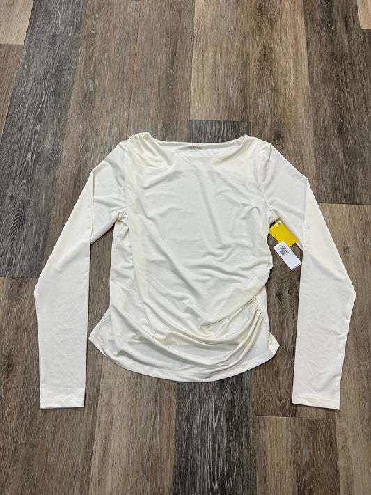 Top Long Sleeve By Old Navy In Cream, Size: M