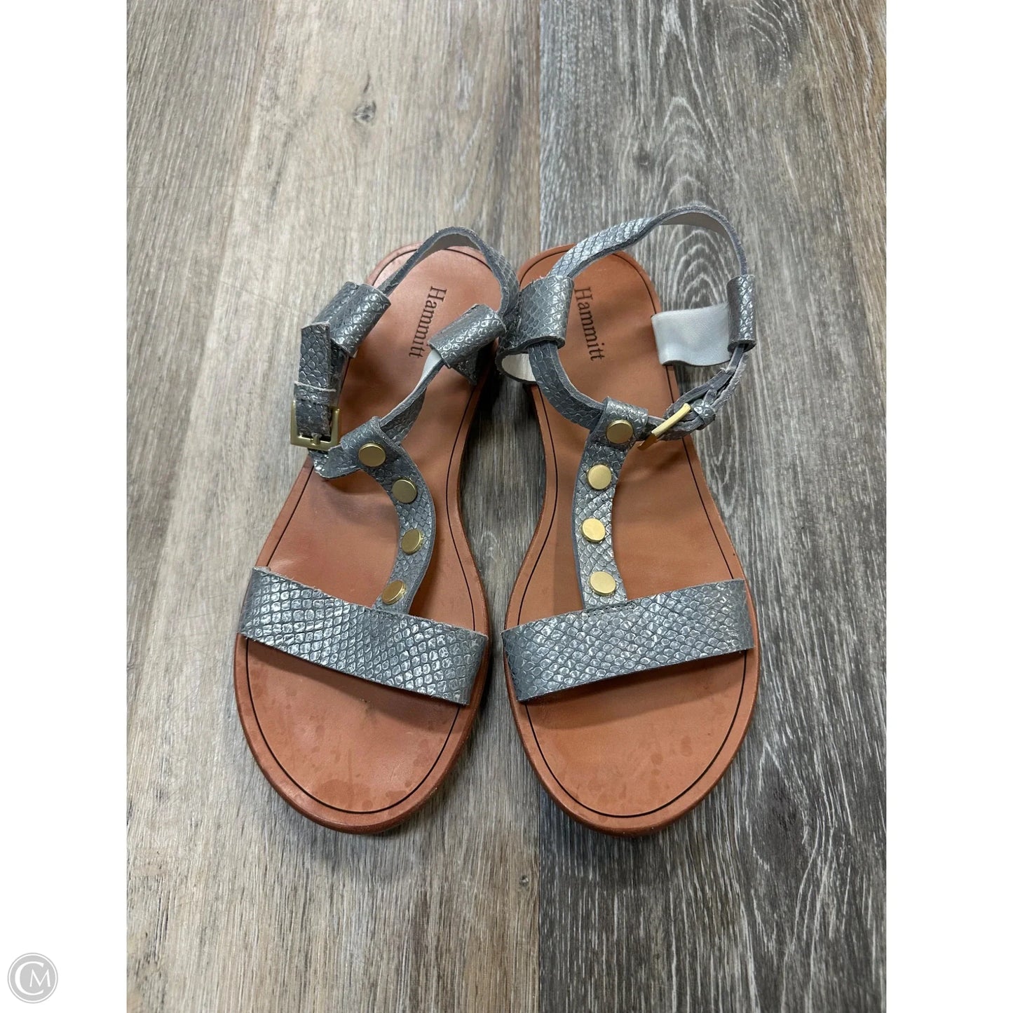 Sandals Flats By Hammitt In Silver, Size: 7