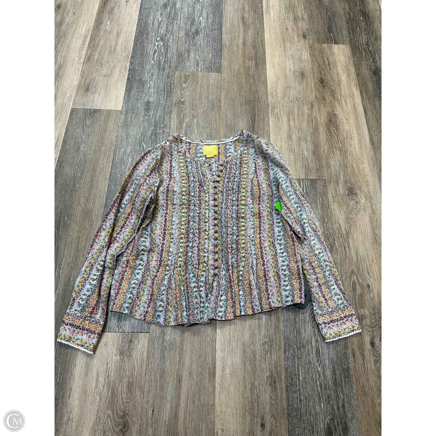 Blouse Long Sleeve By Maeve In Floral Print, Size: Xs