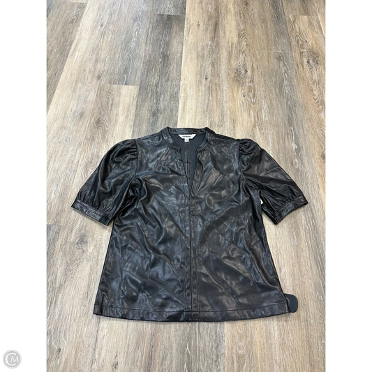 Blouse Short Sleeve By Steve Madden In Black, Size: S