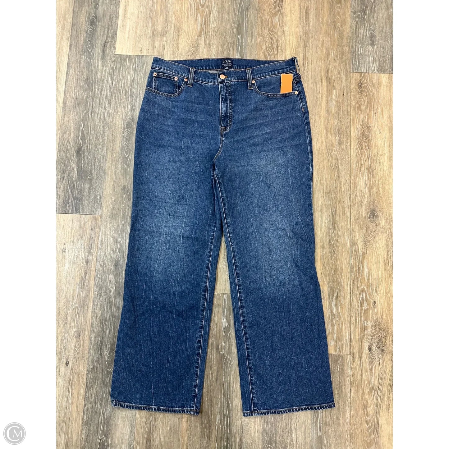 Jeans Wide Leg By J. Crew In Blue Denim, Size: 14