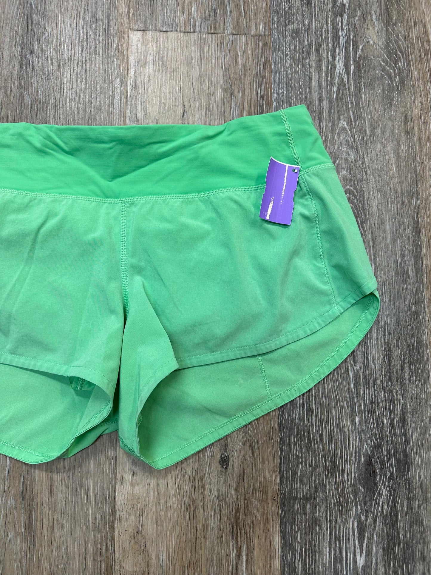 Athletic Shorts By Lululemon In Green, Size: 8