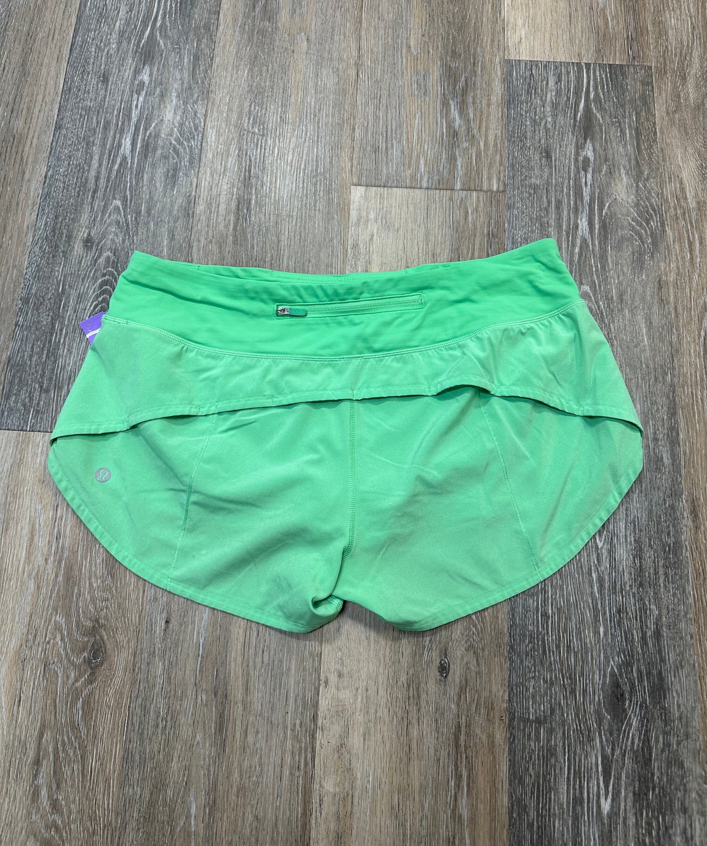 Athletic Shorts By Lululemon In Green, Size: 8