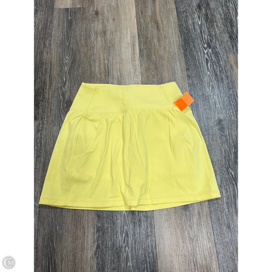 -Athletic Skort By Athleta In Yellow, Size: Xs