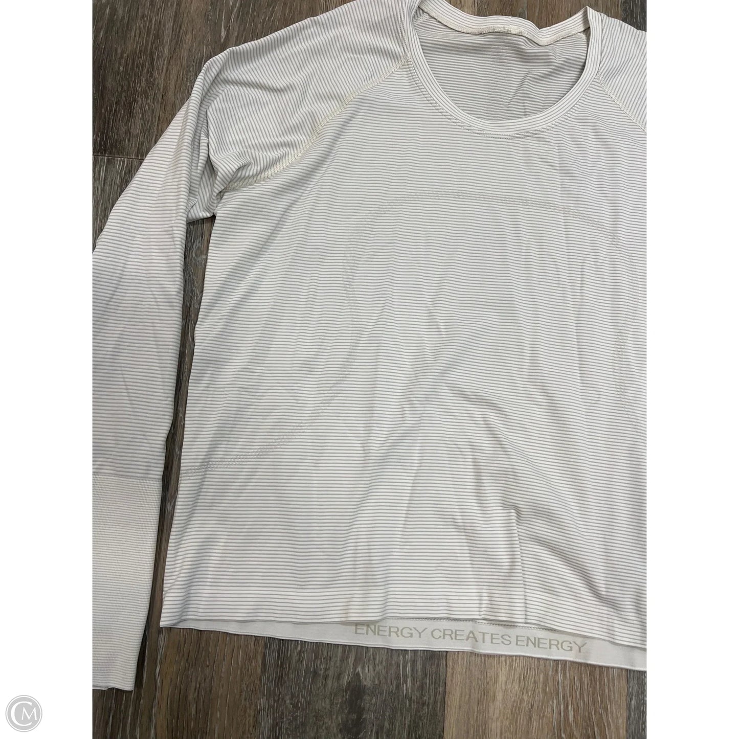Athletic Top Long Sleeve Crewneck By Lululemon In Grey, Size: 16