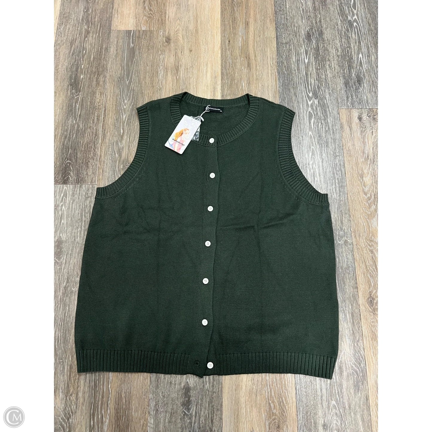 -Top Sleeveless By Prettygarden In Green, Size: Xxl