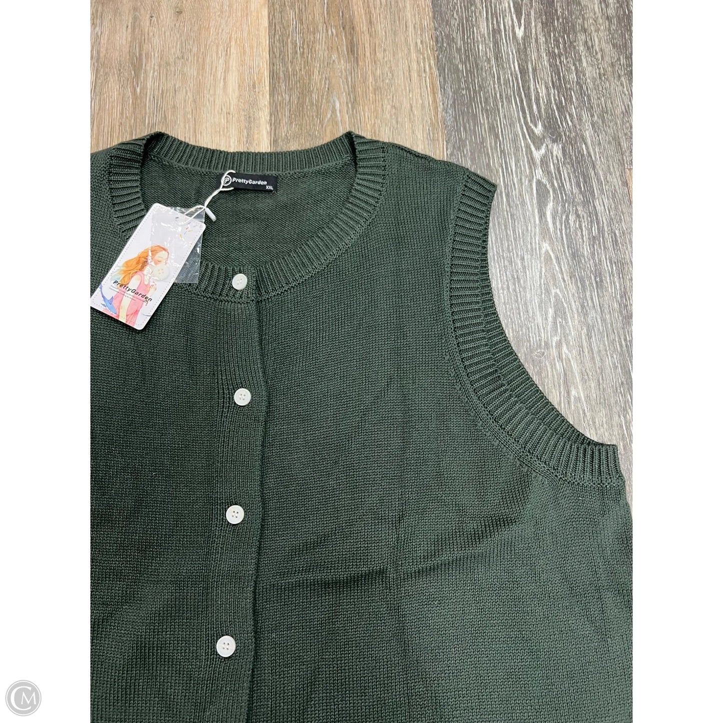 -Top Sleeveless By Prettygarden In Green, Size: Xxl