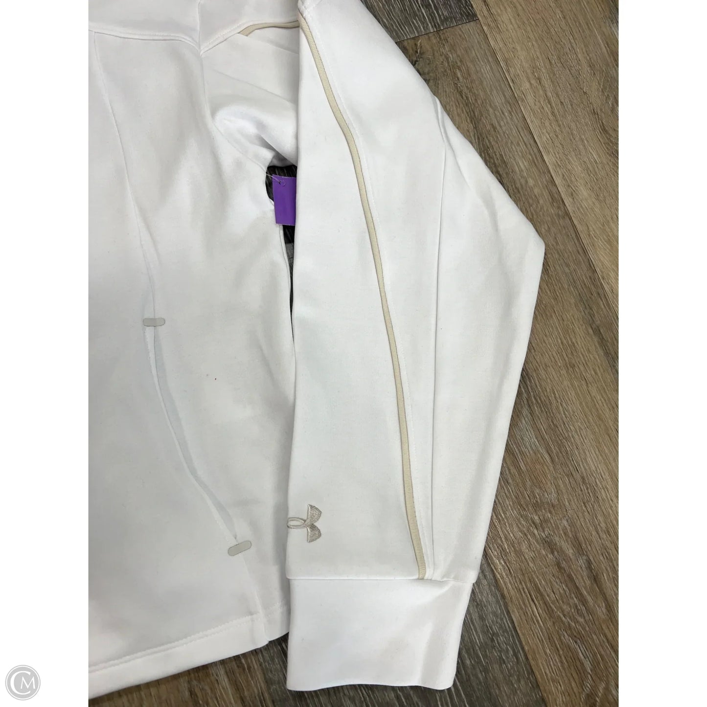 Athletic Sweatshirt Collar By Under Armour In White, Size: L