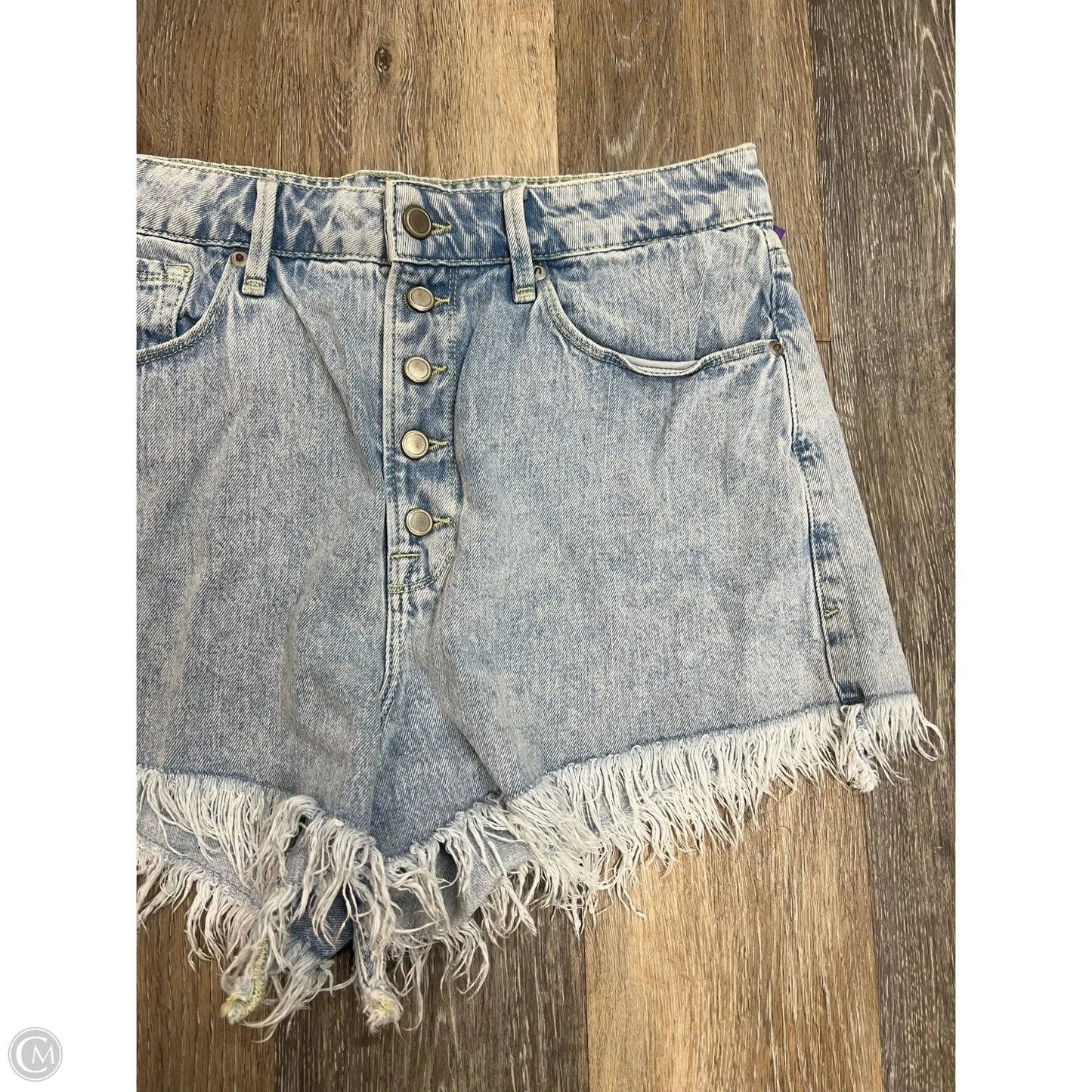 Shorts By Good American In Blue Denim, Size: 12/31